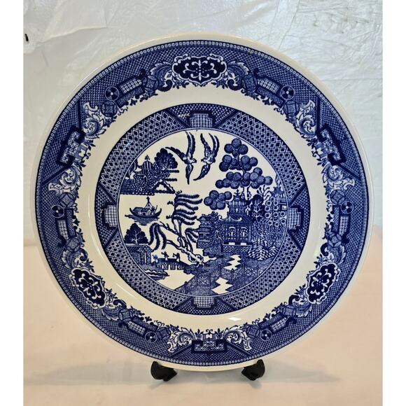 Blue Willow by Royal of Sebring Ohio 10 1/6 Dinner Plate - Picture 7 of 8